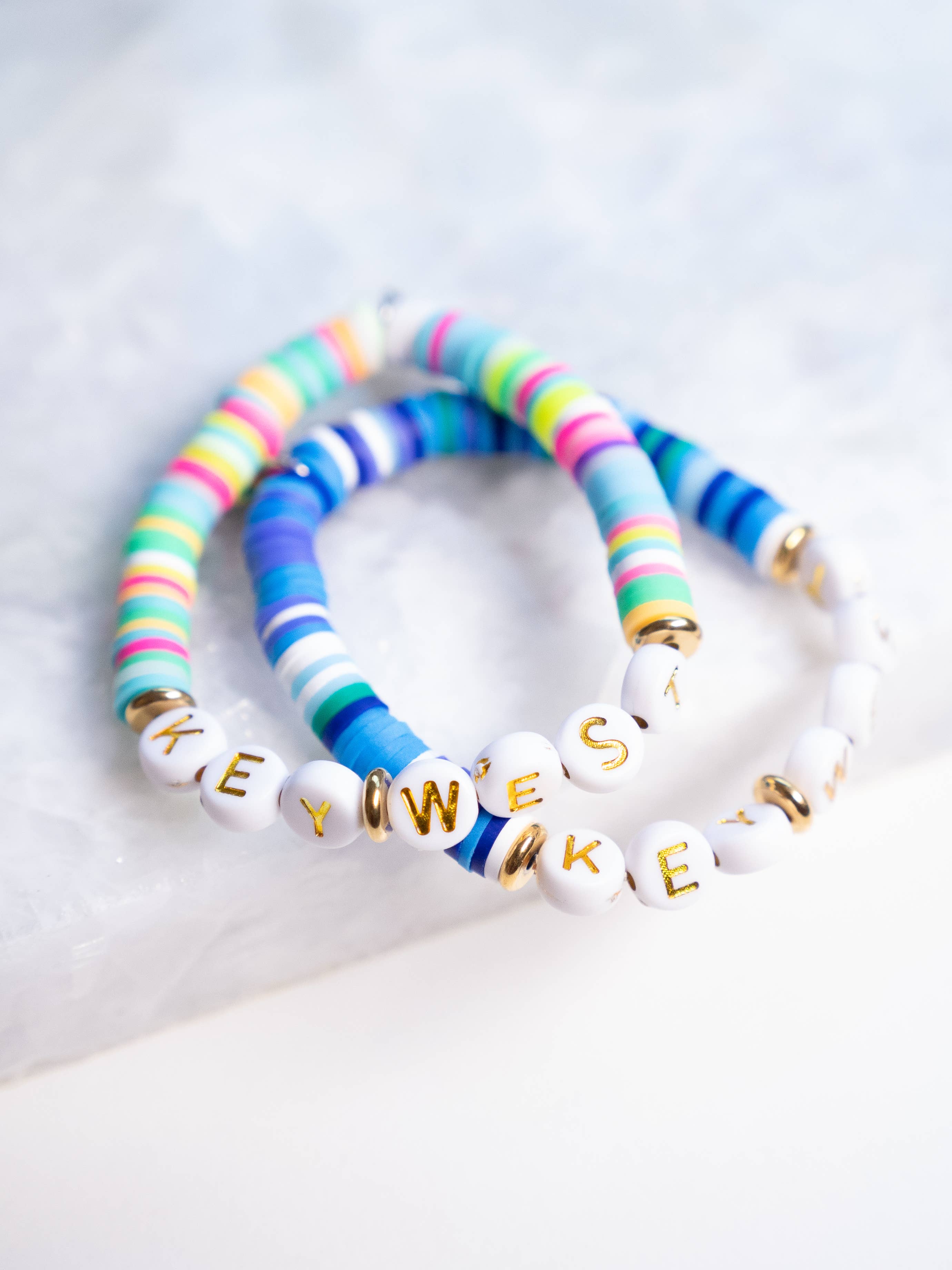 Haven - Wholesale Beaded Bracelet - Kids - Customizable Letter Bracelet - Polymer Clay - Kid Size13