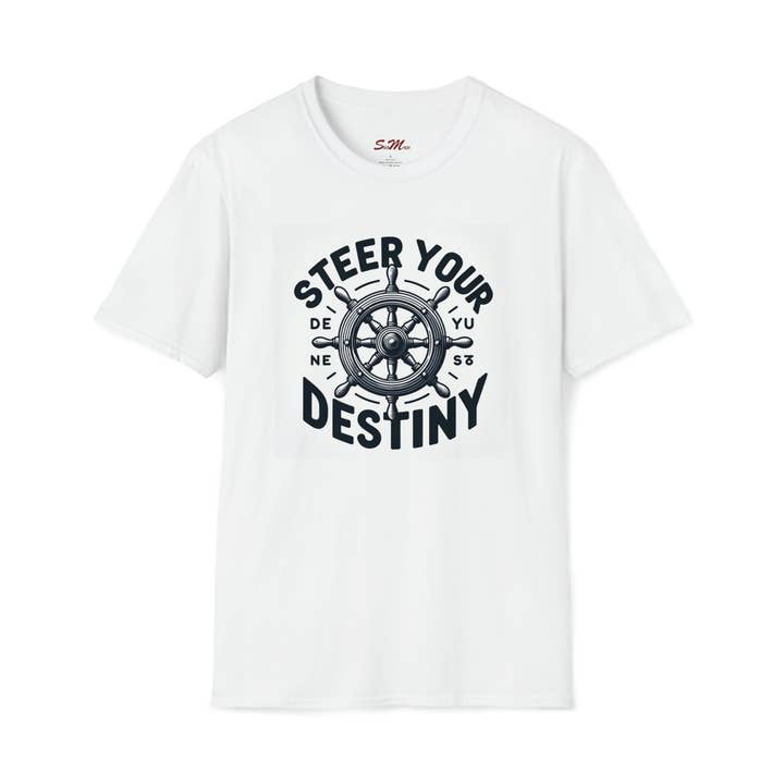 T-shirt softstyle unisex STEER YOUR DESTINY per la vendita all'ingrosso da parte di StickMuze