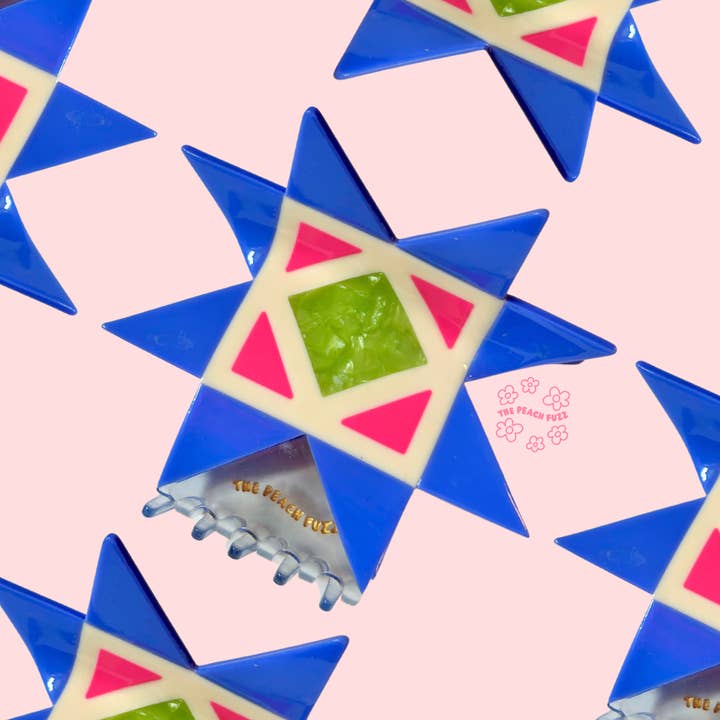 The Peach Fuzz - Wholesale Hair Accessories Set - Women's - Quilt Hair Claw3