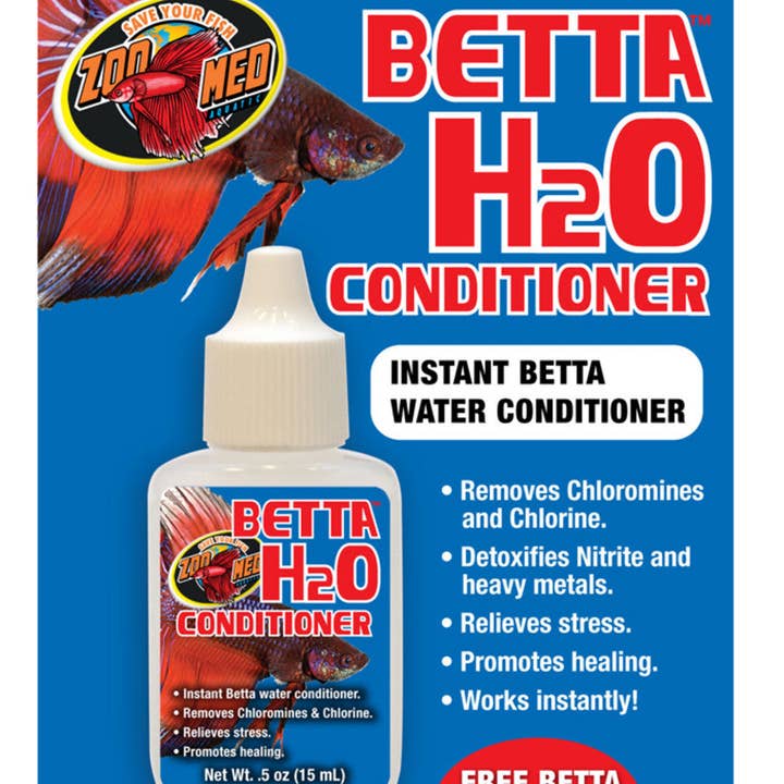 Petdropshipper - Wholesale Pet Supplement - Not Cat/Dog - Zoo Med Betta H2o Conditioner 1ea/0.5 fl oz