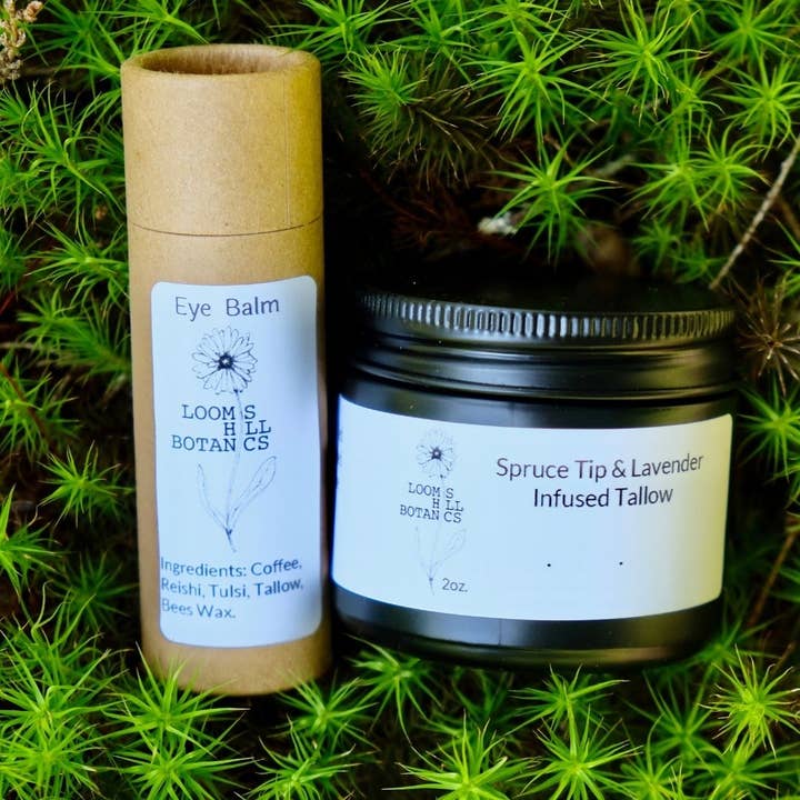 Fyrretræ og lavendel infunderet talg for engroshandel hos Loomis Hill Botanics