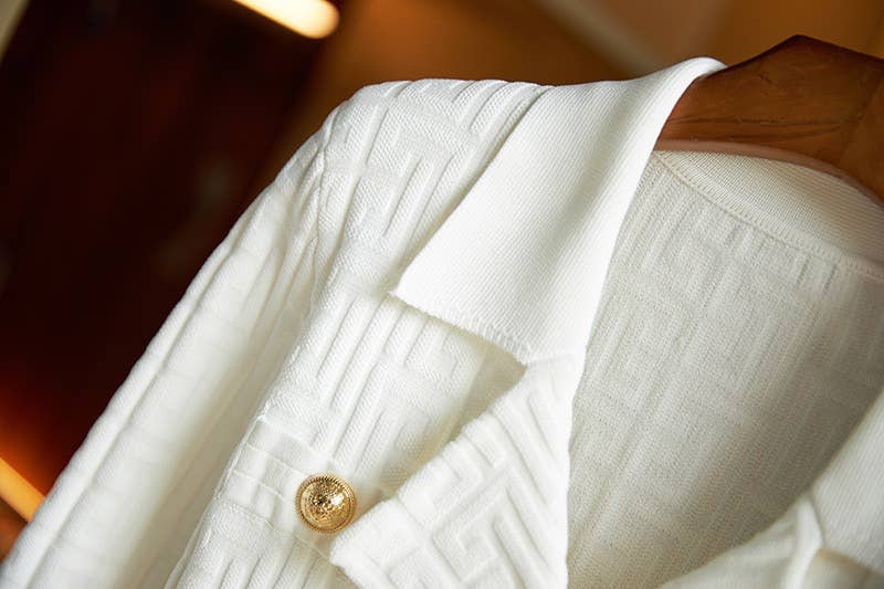 Productseeker - Wholesale Top & Skirt Set - Women's - SET129 Swastika Pattern Knit Top & Hip Skirt Set 3