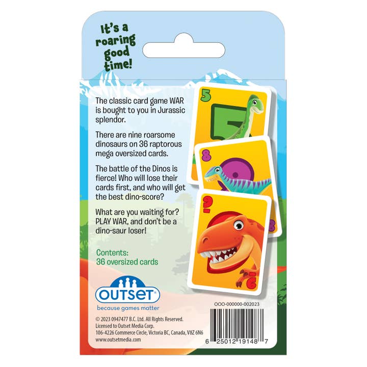 Outset Games and Cobble Hill Puzzles - Wholesale Card Game - Dinosaur War Card Game1