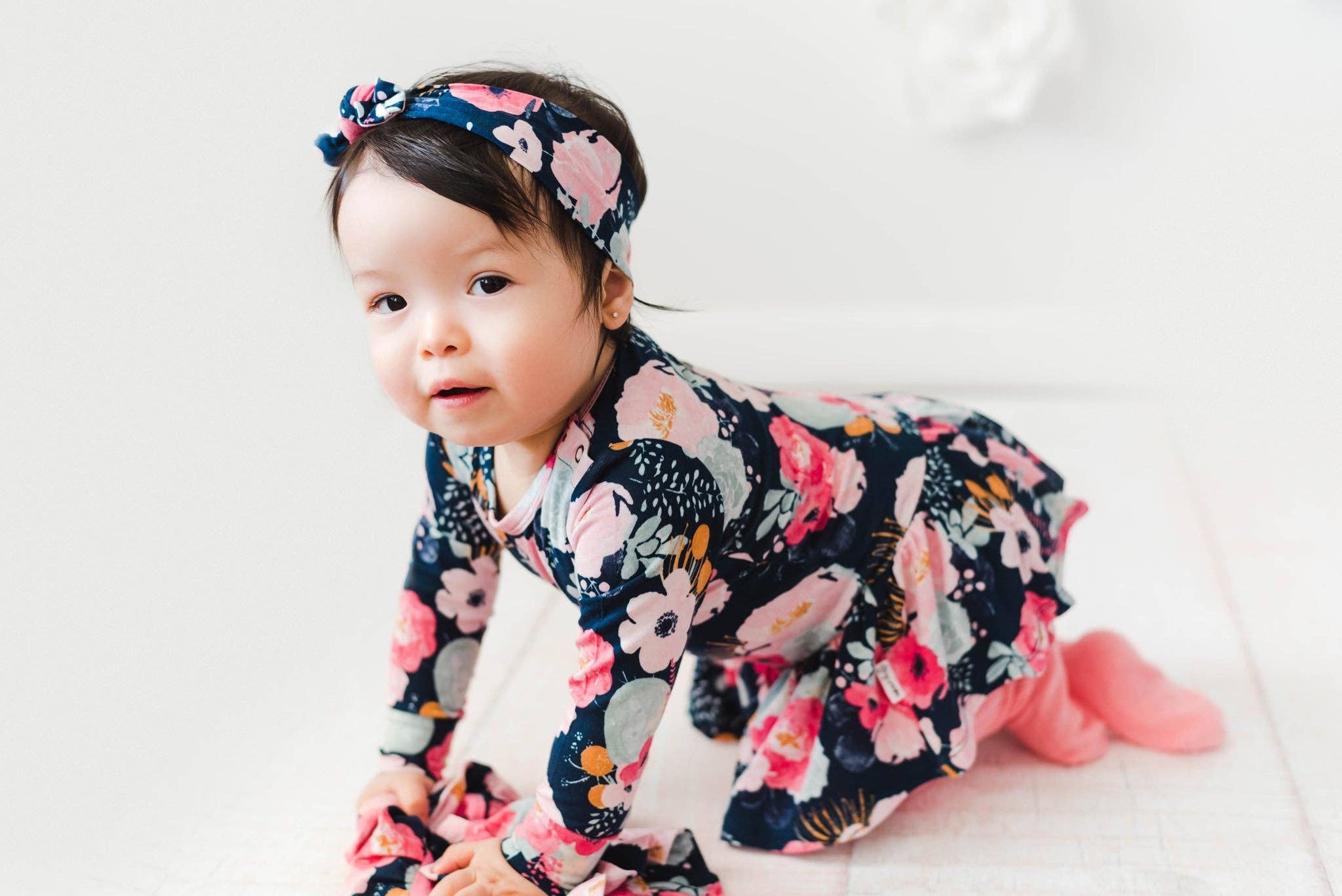 Gigi and Max - Wholesale Fashion Headband - Baby - Dakota Floral Topknot Headband1