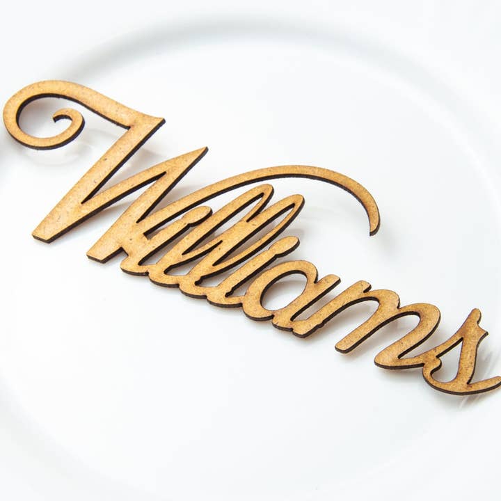 HoneyTheWood – Marcadores de lugar por atacado – Corte a Laser de Madeira Nomes Local de Casamento Cartões Nome Local2