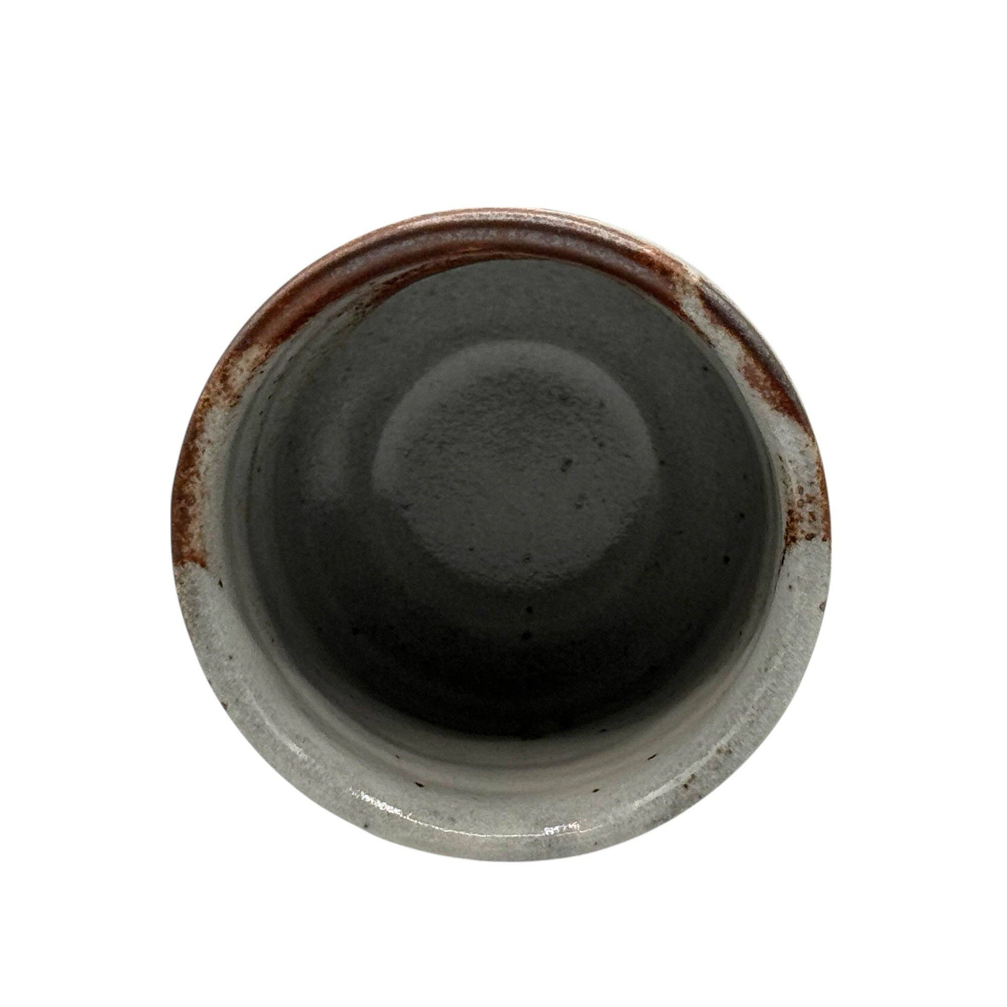 Inoue Tea - Wholesale Coffee/Tea Cup - Nezumi Shino Gray Oversized Mino-yaki Yunomi - Japanese Teacup1