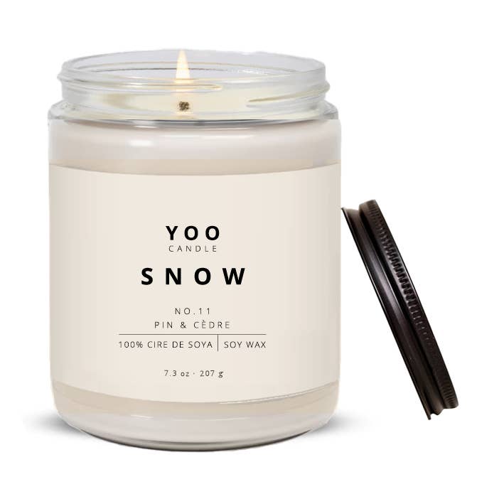 YOO SNOW — Candela in cera di soia per la vendita all'ingrosso da parte di YooCandle