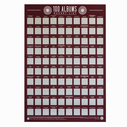Gift Republic - Wholesale Poster - 100 Albums Bucket List Poster