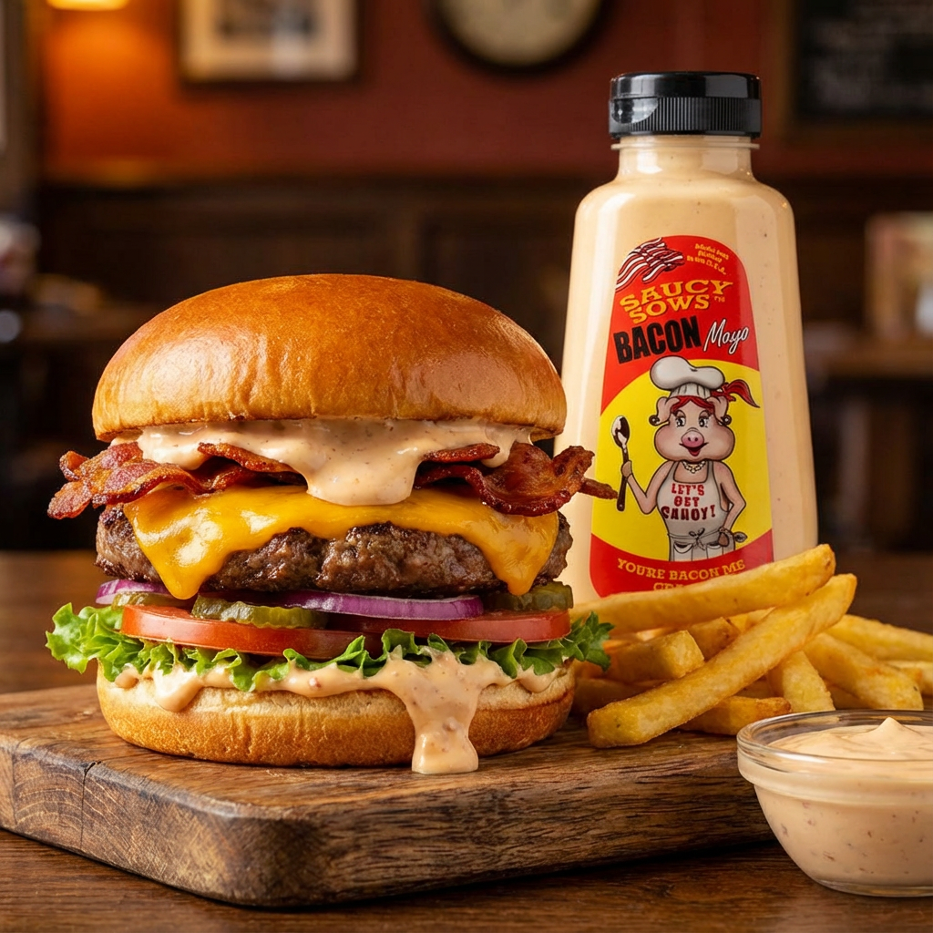 Saucy Sows - Wholesale Sauce - Bacon Mayo 11oz / Case of 6 units1