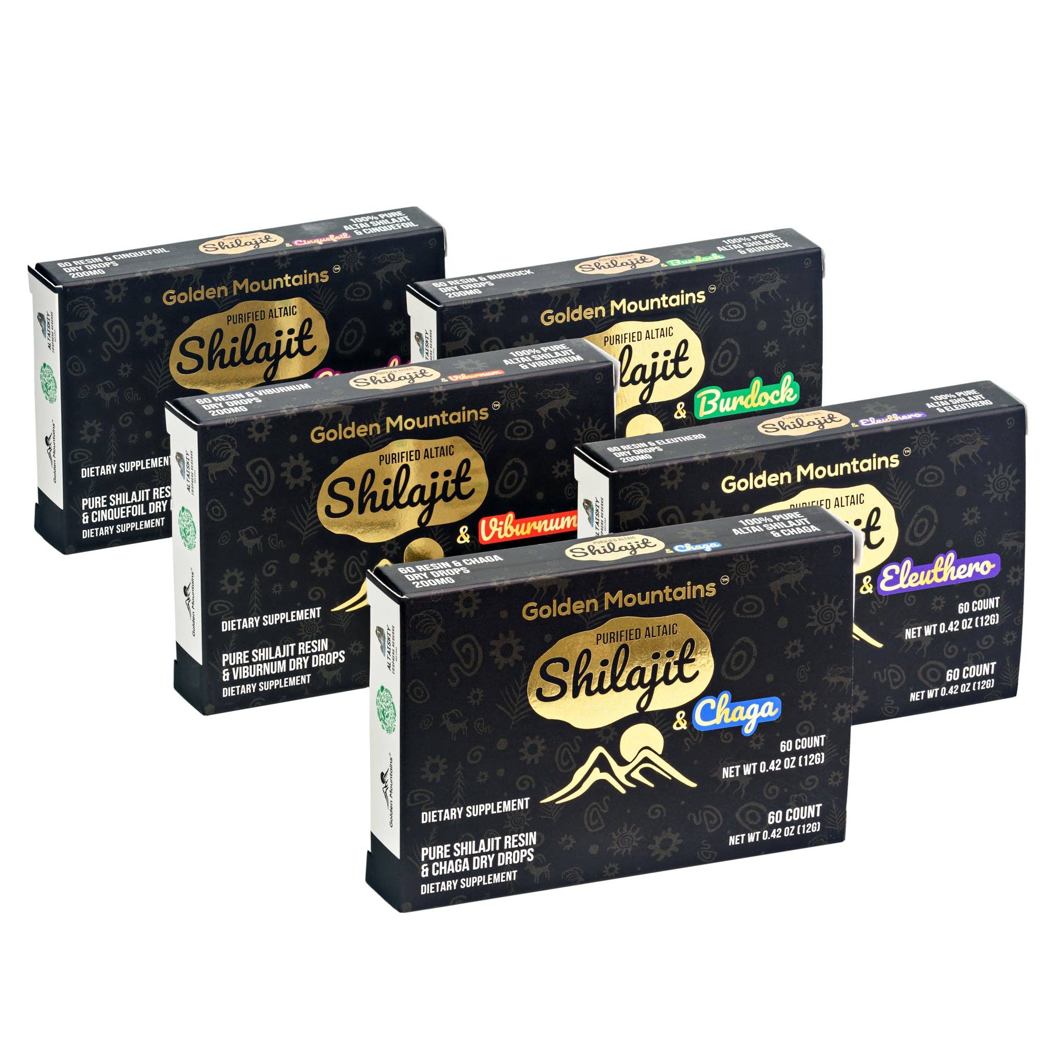 SiberianGreen - Vente Supplément oral/vitamine - Gouttes sèches de Shilajit vert de Sibérie avec extrait de bouleau Chaga | Montagnes dorées de l'Altaï | 60 x 200 mg7