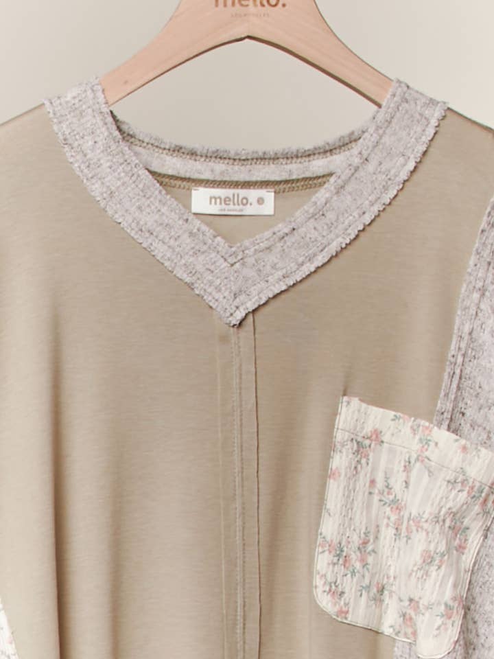 Multi Vintage Patchwork Pullover Top for wholesale on Faire