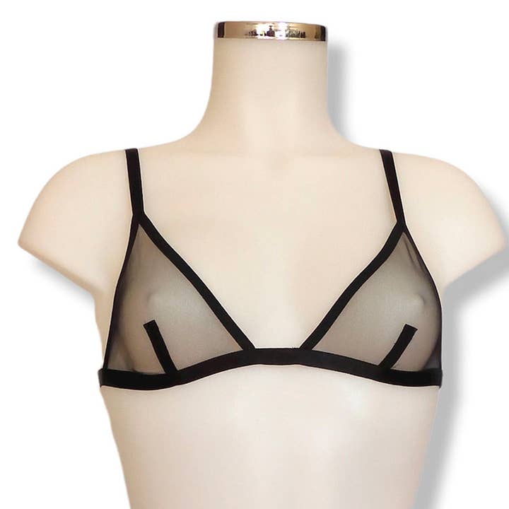Soutien-gorge triangle transparent Ava pour la vente par fishbelly