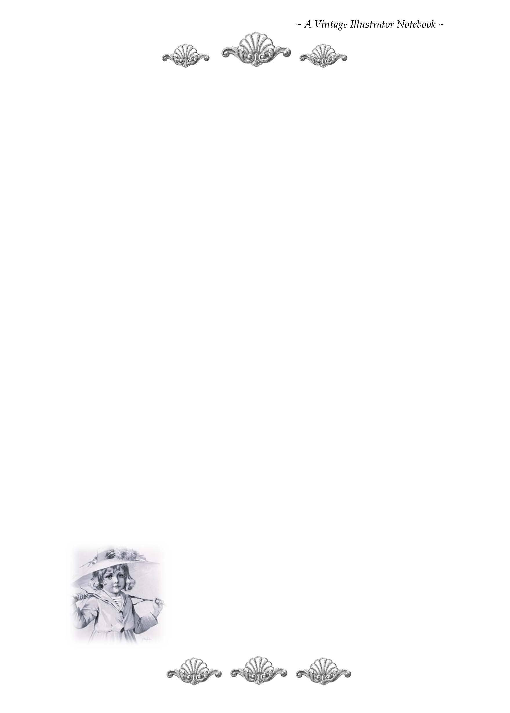 VINTAGE LADIES COLLECTION - Wholesale Scrapbook - Vintage Illustrators Collection: PHOEBE SPIRALBOUND NOTEBOOK21