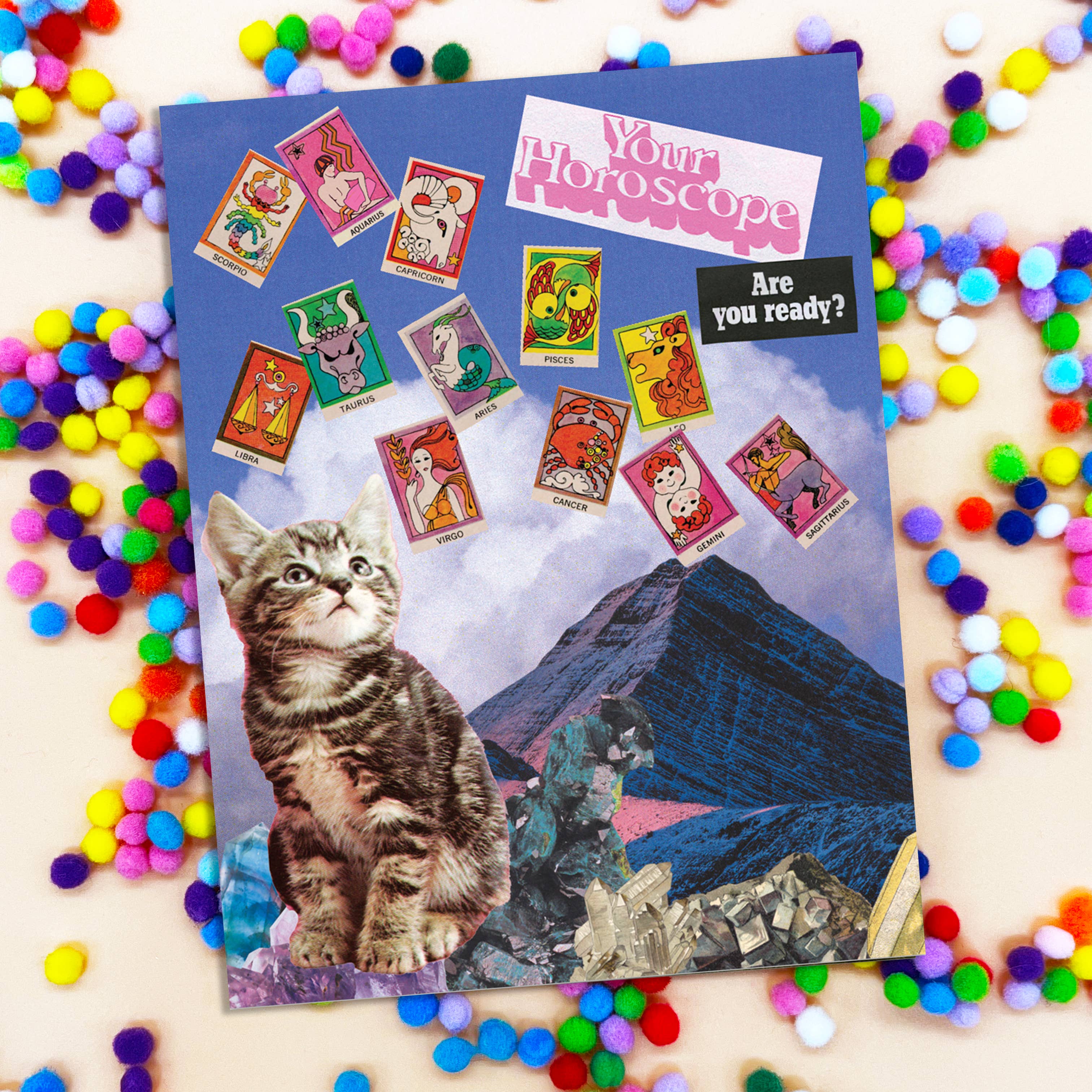 Greenwich Letterpress – wholesale Födelsedagskort – Horoskop Födelsedag – Collage Gratulationskort1