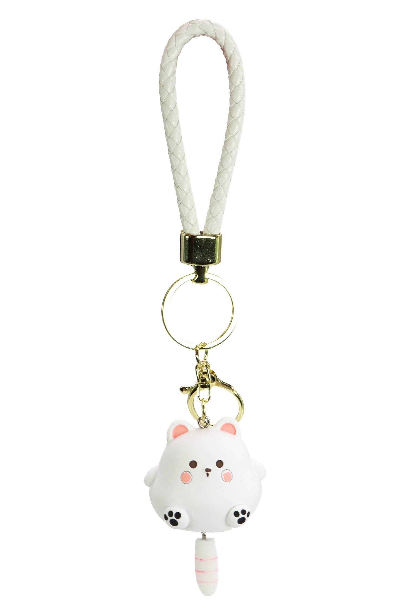 Assorted Chubby Kitty Cat Matte 3d Resin Key Ring for wholesale on Faire5