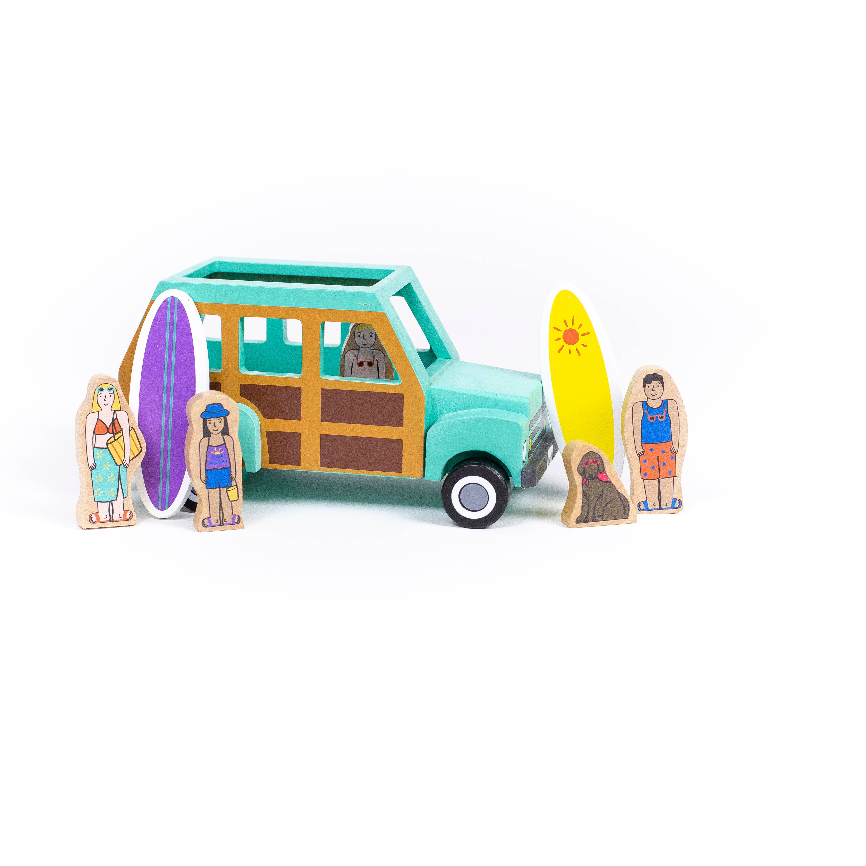 Jack Rabbit Creations - Vente Voiture/camion miniature – enfant - Surf's Up Camion de surfer magnétique5