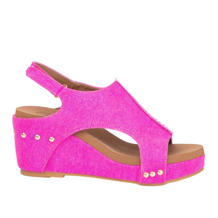 Maker's Shoes - Wholesale Wedges - Women's - Melissa Canva Cork Women Platform with Velcro Slingback