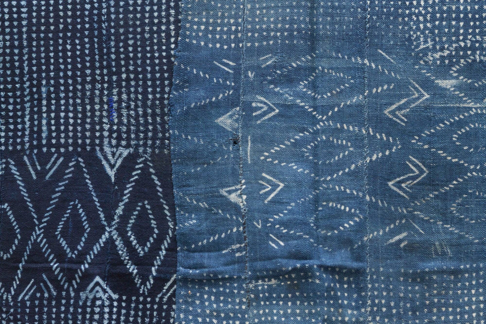 De-cor - Vente Plaids - Toile de boue indigo crépusculaire3