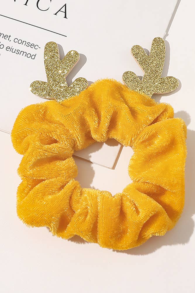 UNISHE - Vente Ensemble d'accessoires pour cheveux – femme - Corde à cheveux de cerf de Noël en velours uni MOQ, 5 pièces, ZK4260