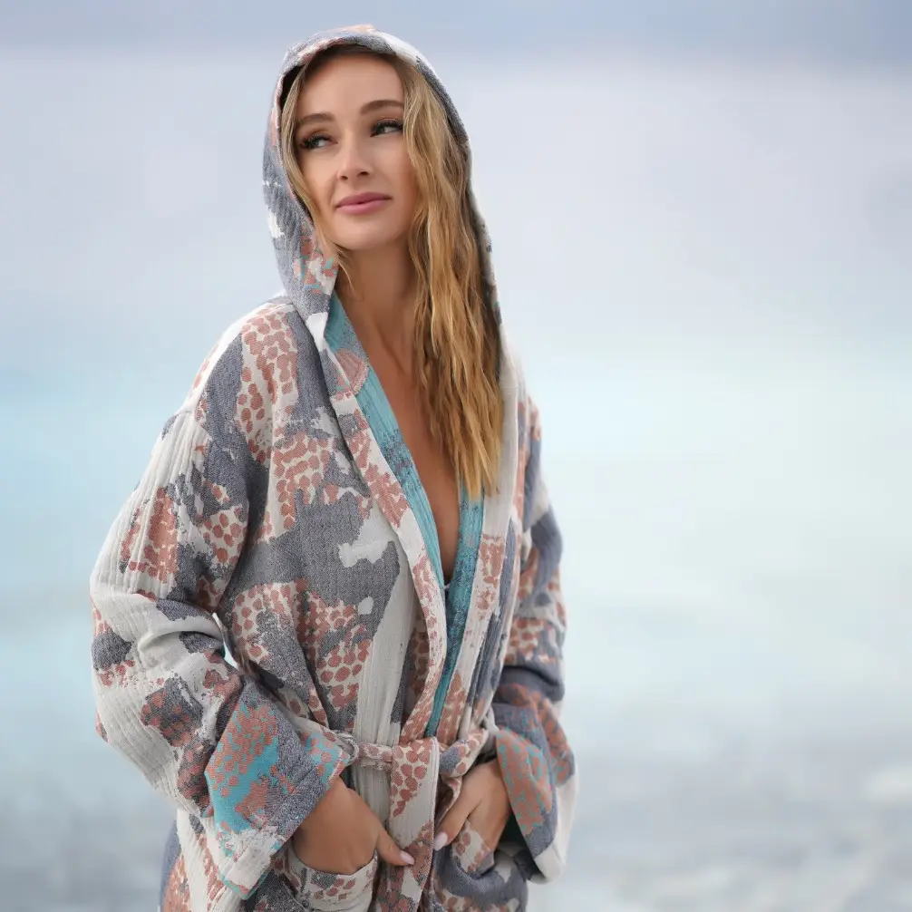 Bagno Milano - Vente Peignoir – femme - Collection de peignoirs et ponchos en peshtemal bio Bagno Milano17