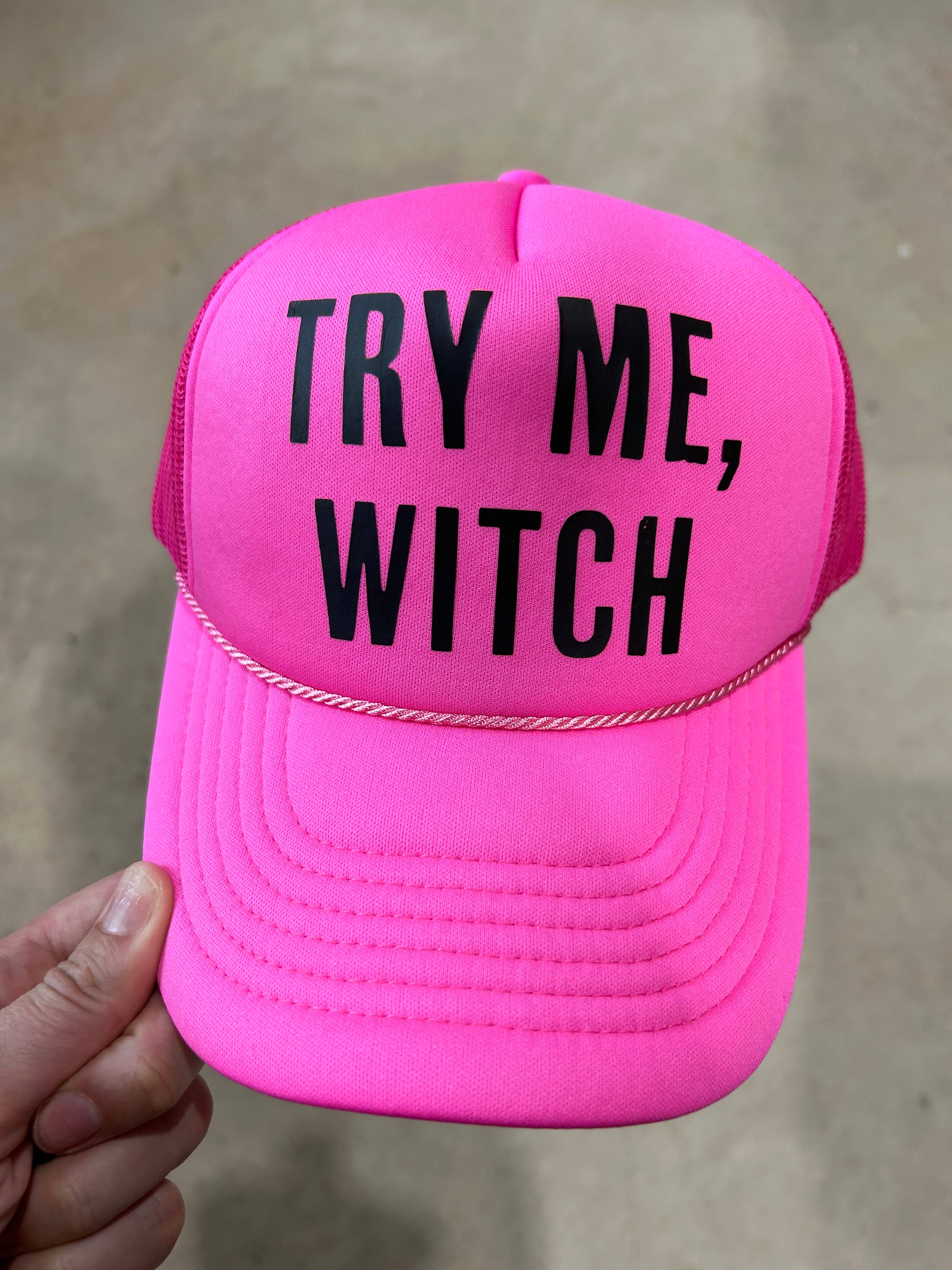 Vibes Hat Company - Wholesale Trucker Hat - Women's - Try Me Witch Trucker | Halloween Cap | Trending Fall Hats4