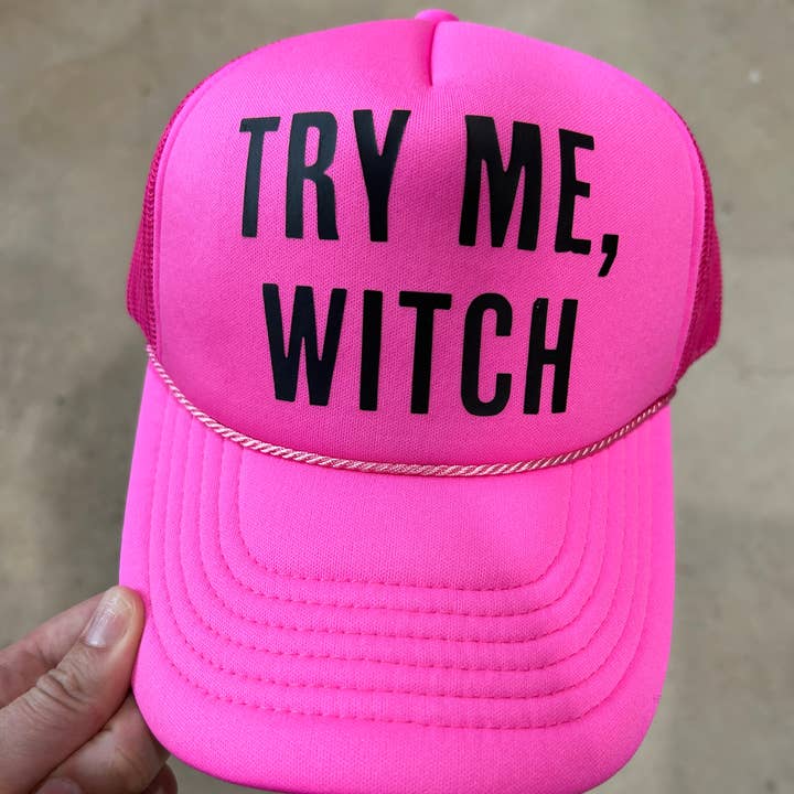 Vibes Hat Company - Wholesale Trucker Hat - Women's - Try Me Witch Trucker | Halloween Cap | Trending Fall Hats4