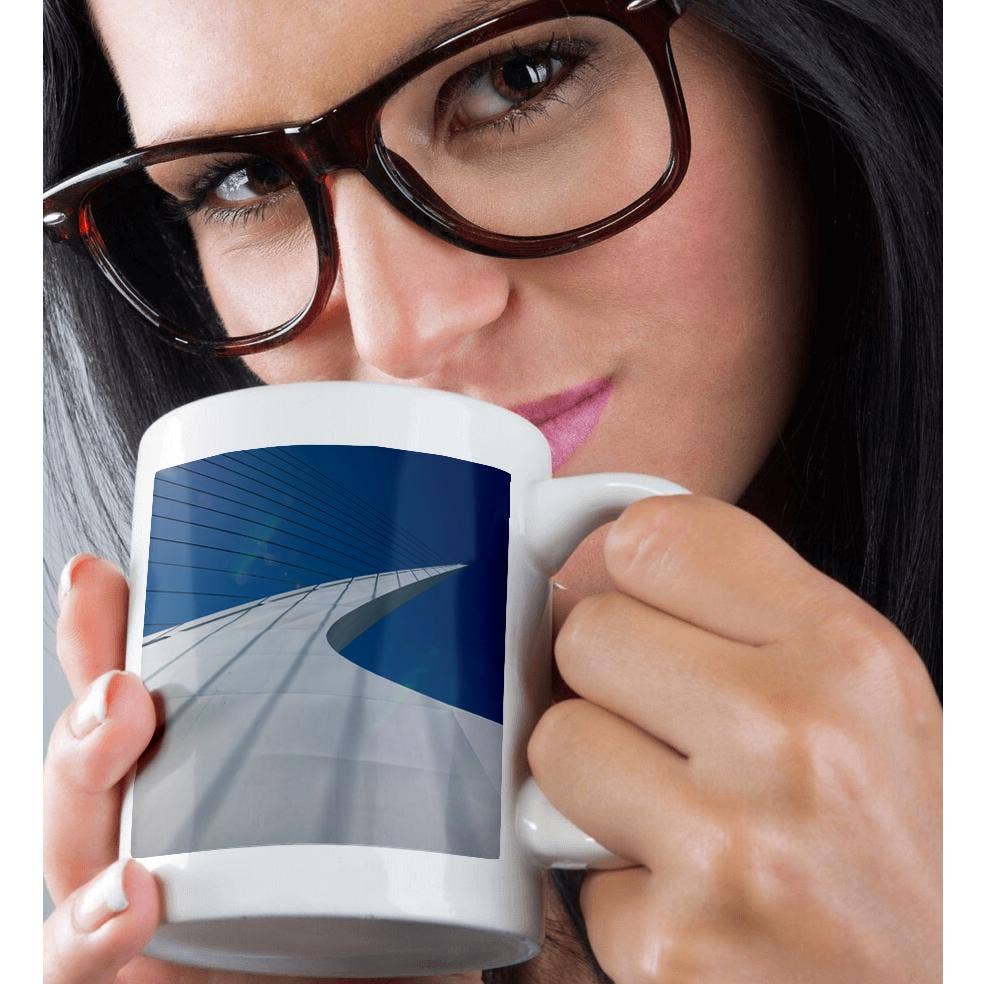 3dRose – Großhandel Kaffeebecher – 3dRose, Anmutige Sundial Bridge, die den Sacramento River in Redding überspannt., Tasse9