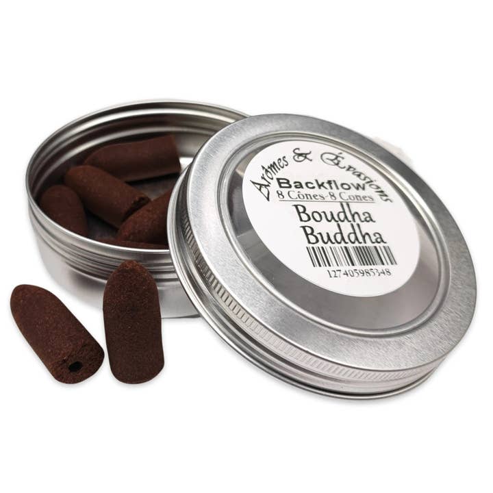 Incense -Backflow Cones -Buddha -8 Cones for wholesale by Arômes & Évasions
