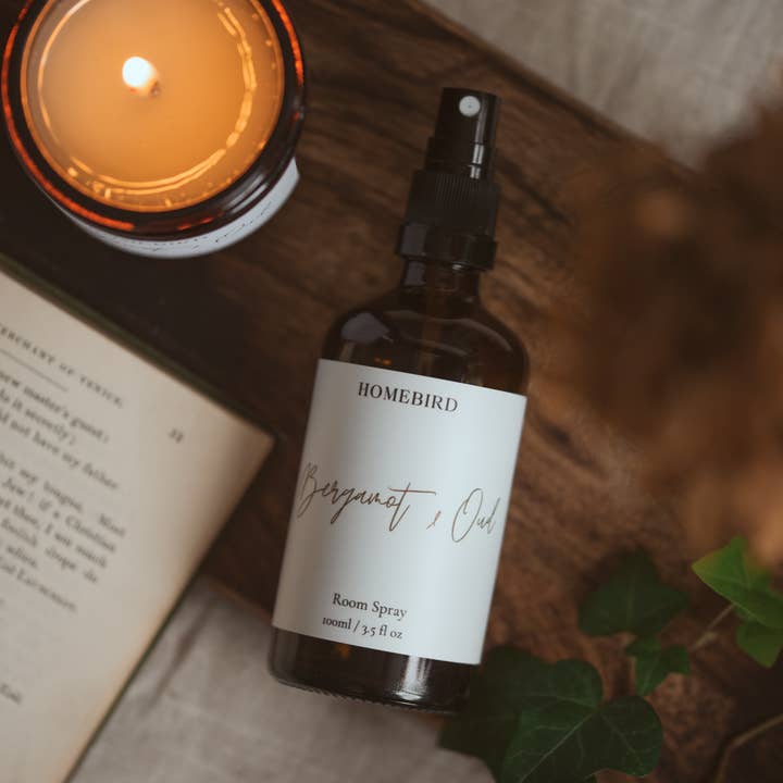 Bergamot & Oud - Room Spray for engroshandel hos Homebird Candle Co.