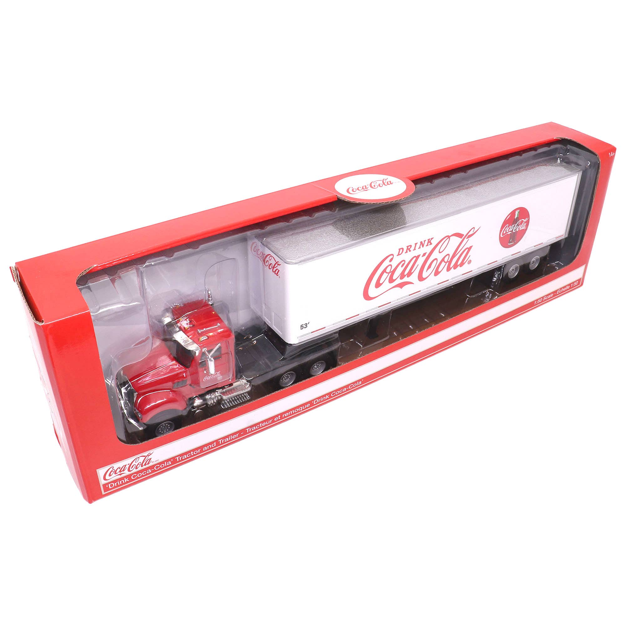 Motor City Classics, Inc. - Wholesale Decorative Tabletop Object - 1:50 Scale Coca-Cola 53' Tractor Trailer Diecast Model10