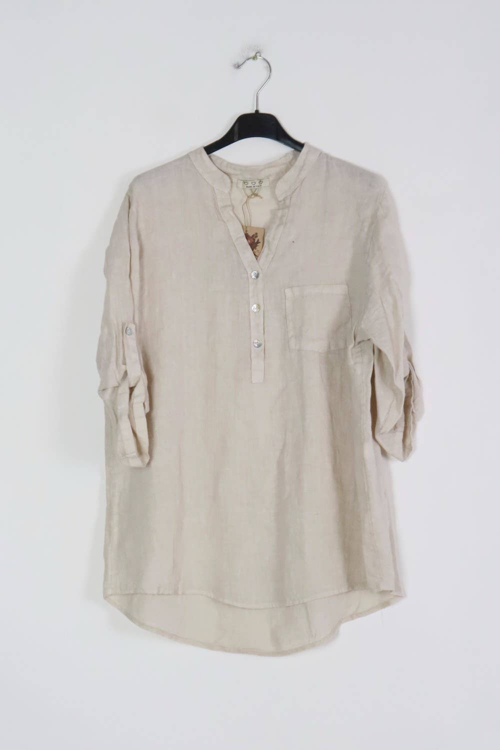 LÉA & LUC - Wholesale Button Down Shirt - Women's - 100% Linen Blouse REF. 636757