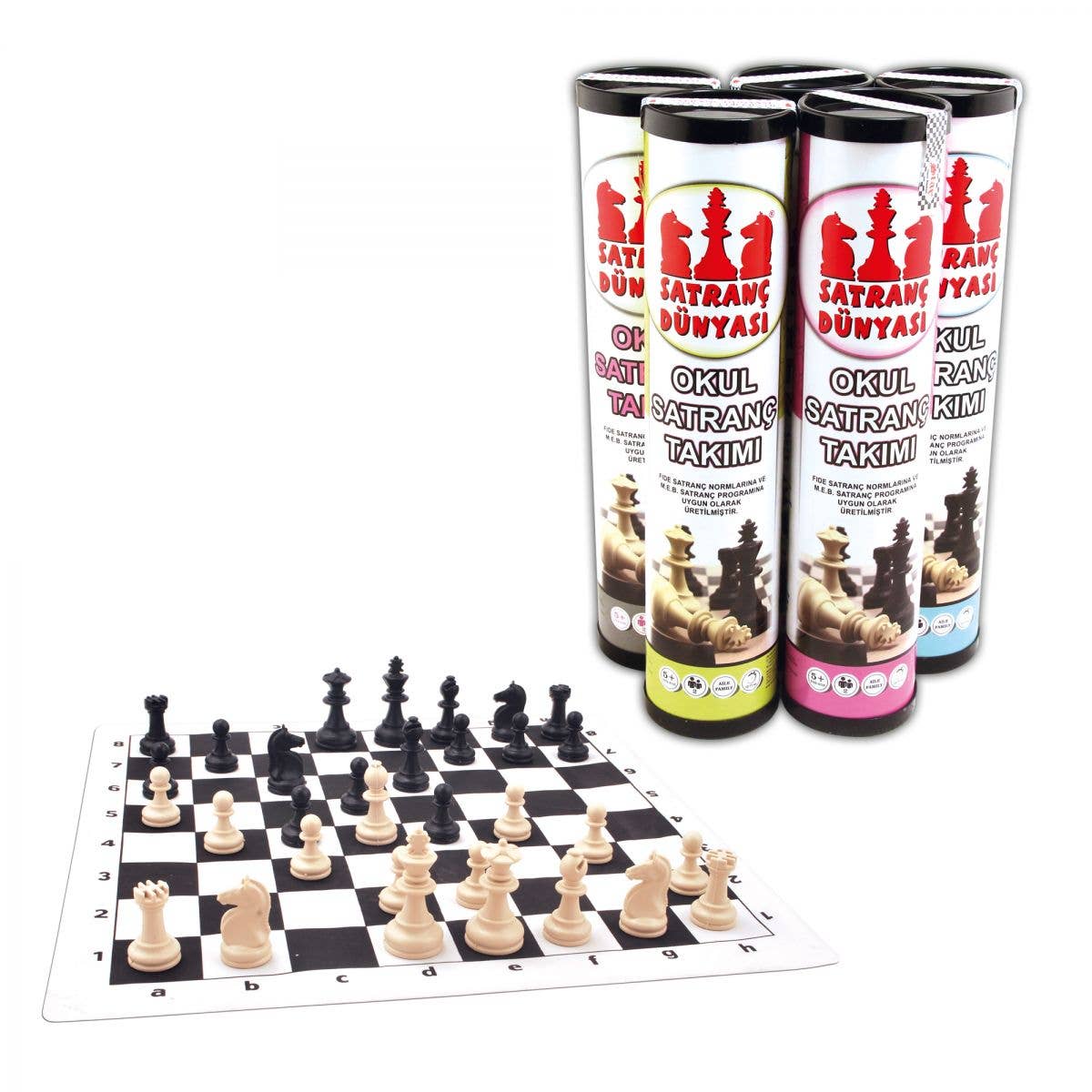Cardshouse - Venta al por mayor Juegos de mesa - Juego de ajedrez cilíndrico Chess World Roll con estrella de gran tamaño1