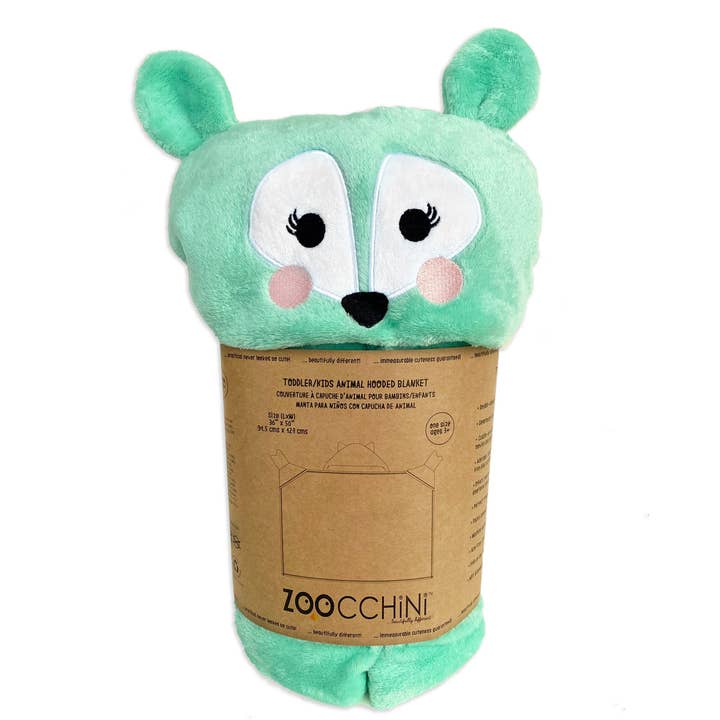 Toddler/Kids Animal Hooded Blanket Fiona the Fawn for wholesale by ZOOCCHINI