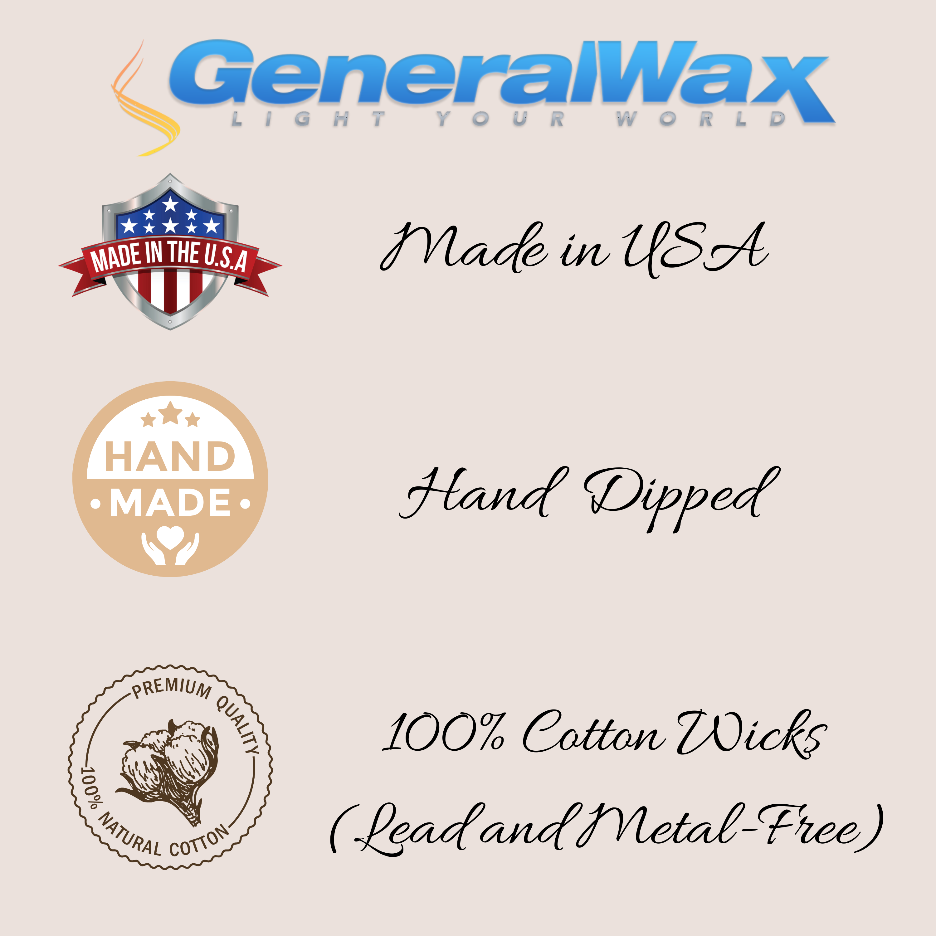 General Wax- Candles - Wholesale Tapered candle/candlestick - 18" Ivory Taper Candles - 144 Candles2