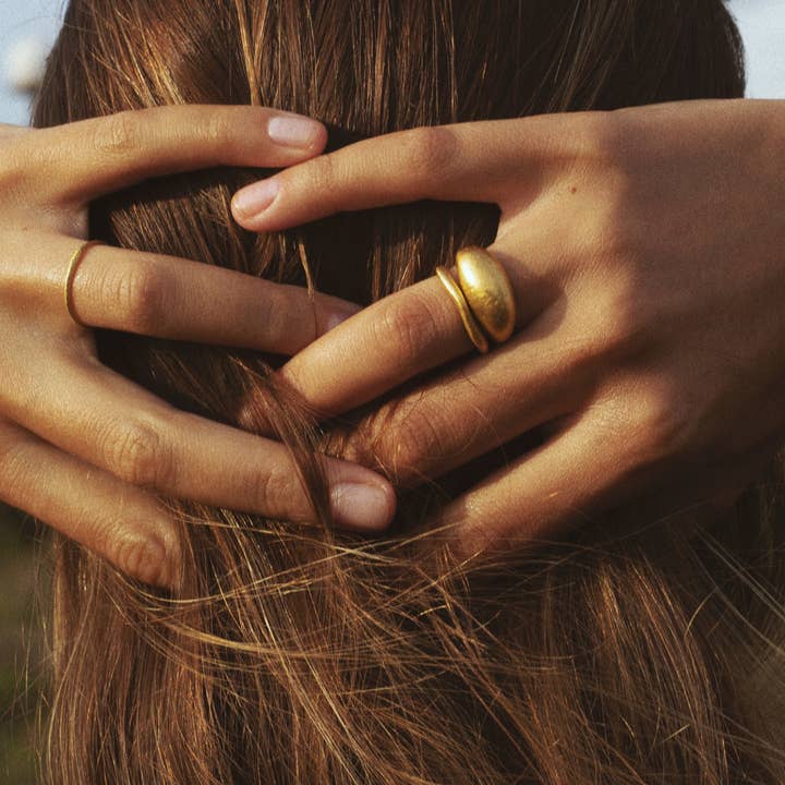 Mettã - Conscious Jewelry - Wholesale Band/Stacked Ring - Gold Ring Alika