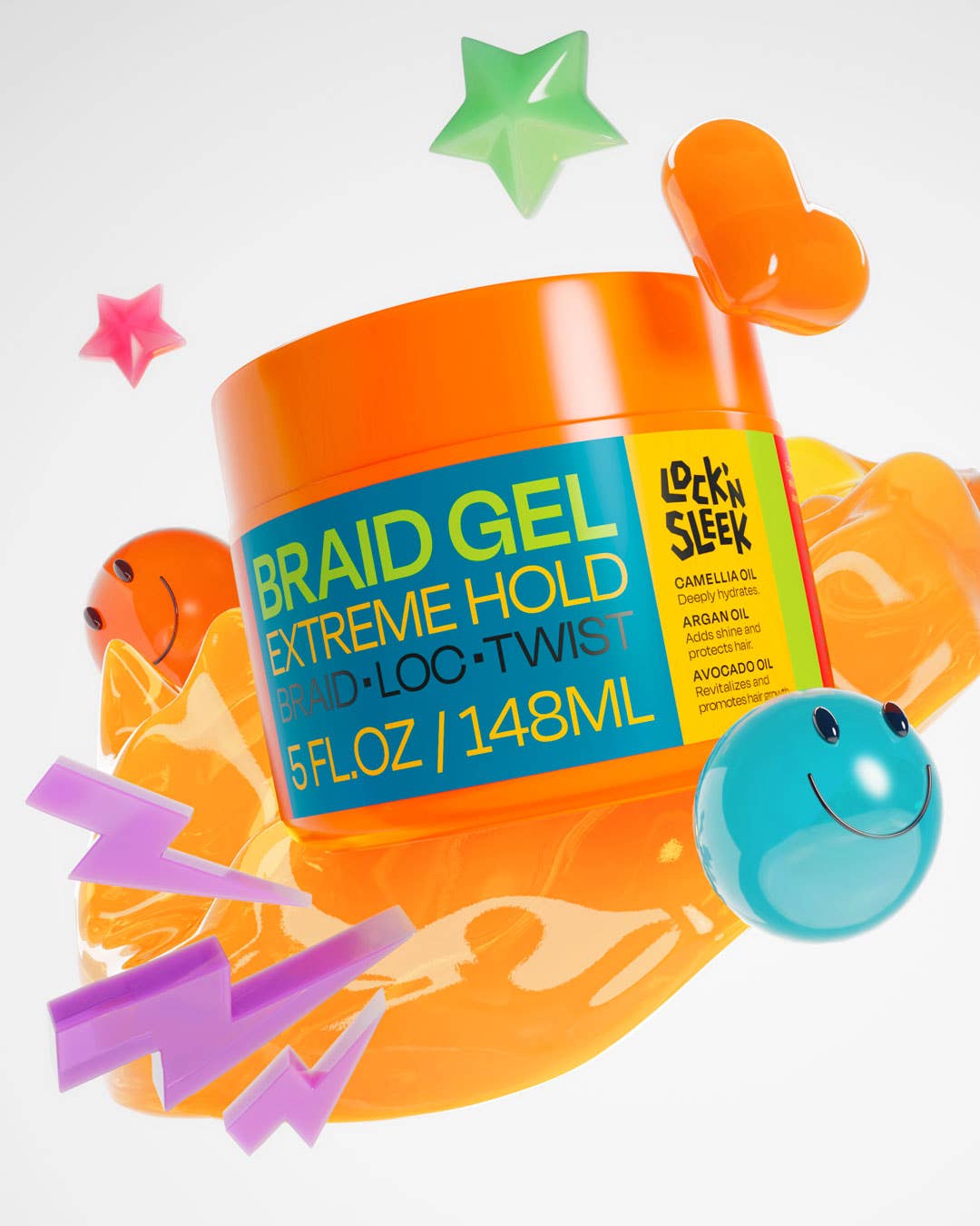 Lock'N Sleek - Wholesale Hair Styling Gel/Mousse - Braid Gel Extreme Hold13