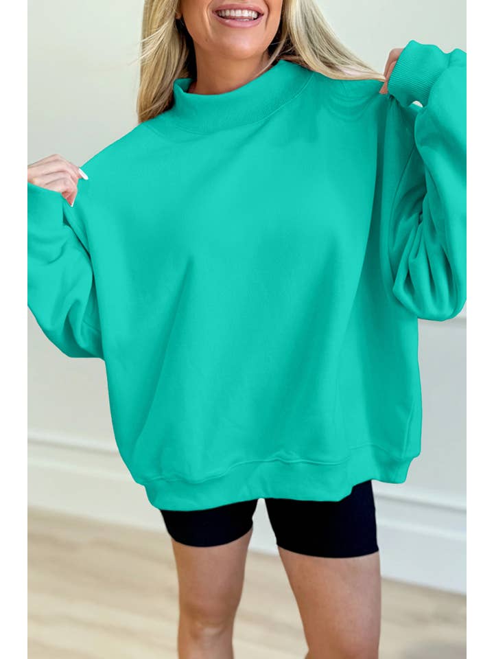 66DISCO - Vente Sweat-shirt – femme - Sweatshirt bénie brodée à col montant taille plus 66 (S-4X)5