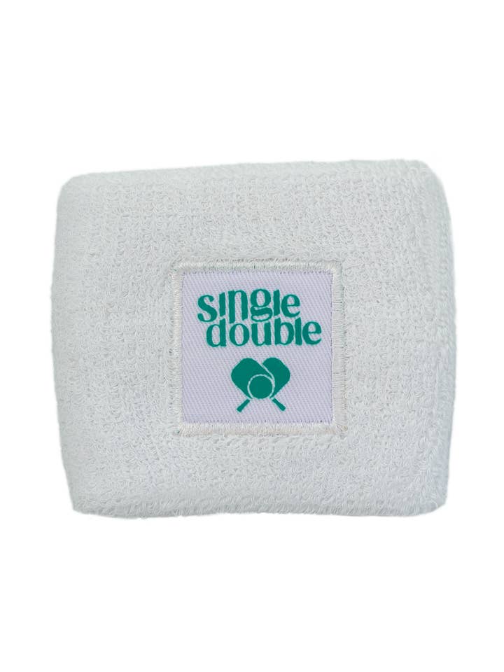 Single Double Pickleball - Wholesale Wristband - Sweatband0