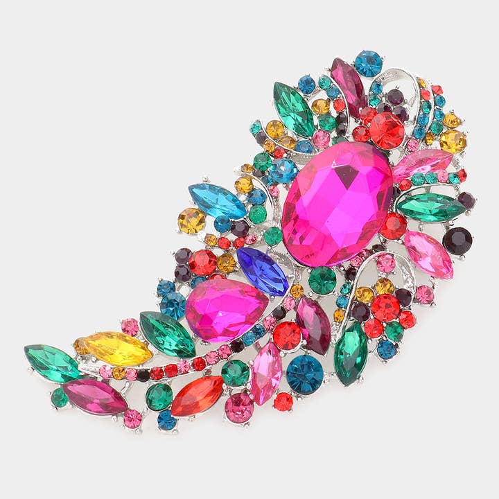 Sensibling Corp. – wholesale Brooch – Multi Stone Embellished Pin Brooch16