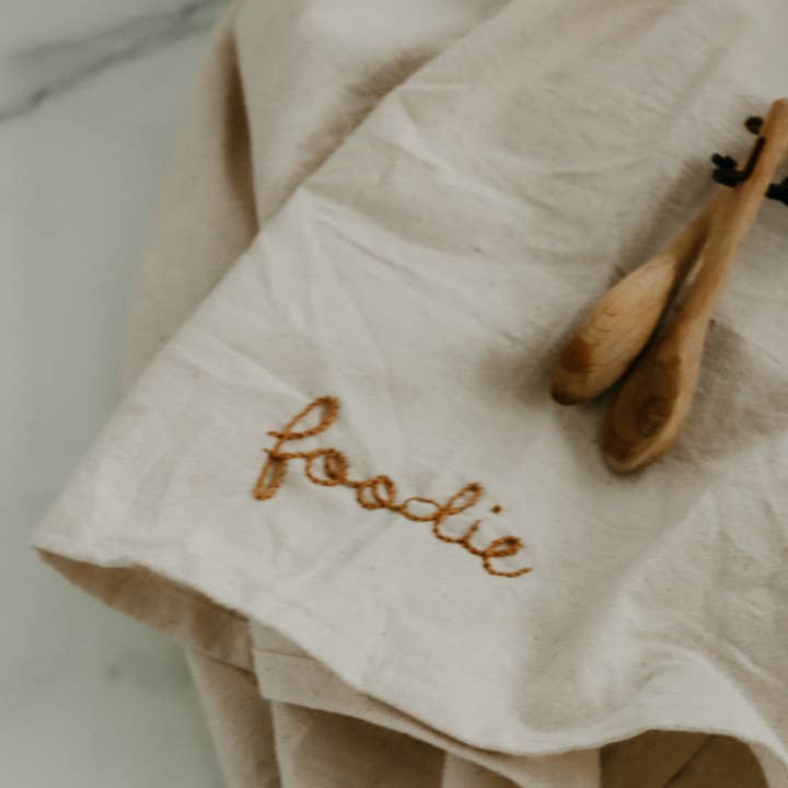 Eloise et moi – wholesale Kökshandduk – Handbroderad Handfärgad Ekologisk bomull Kökshandduk20