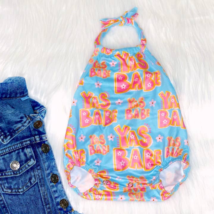 YAS Babe Bubble Romper for wholesale by Honey Beez Boutique