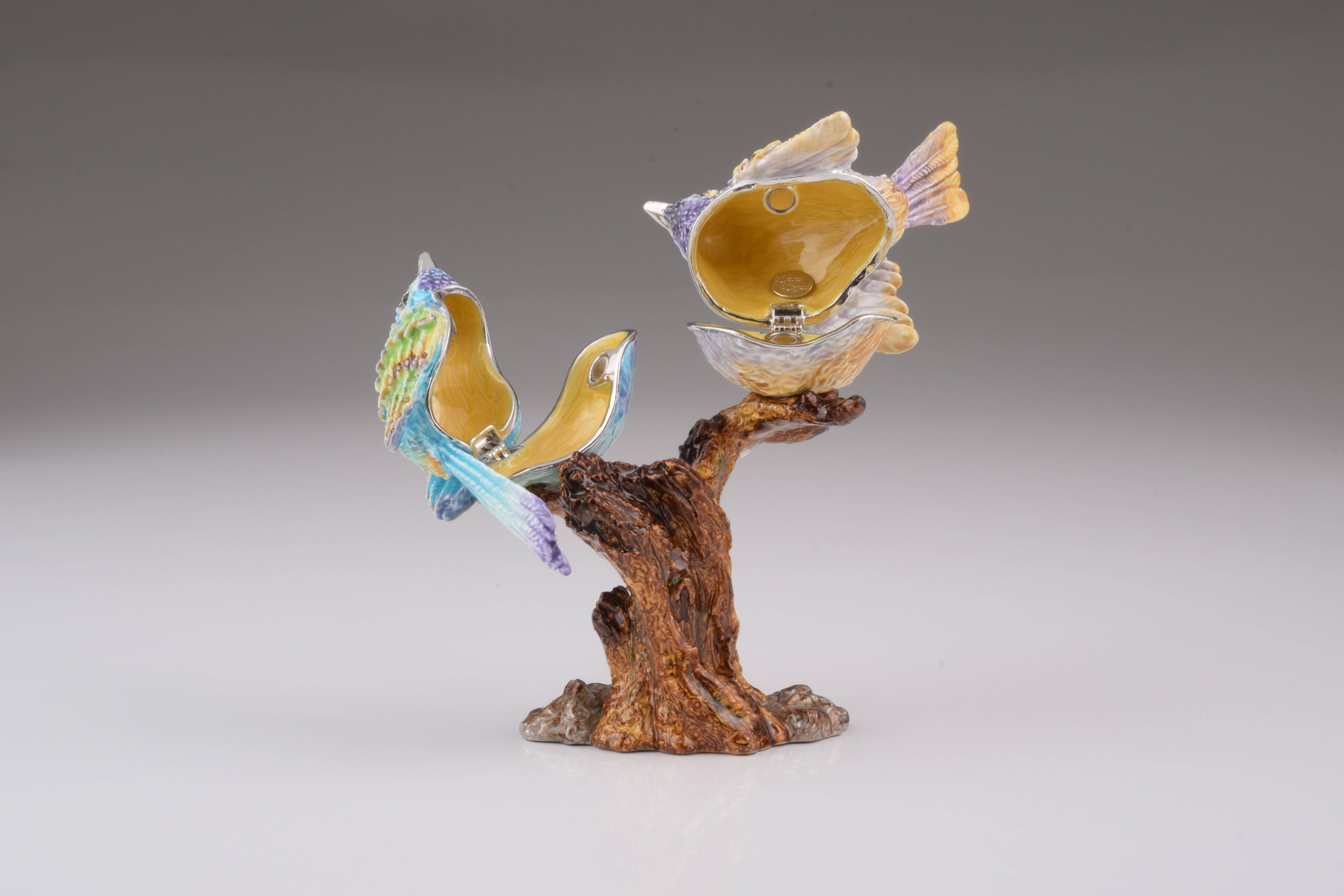 Keren Kopal – Großhandel Dekofigur – Zwei Vögel auf einem Ast4