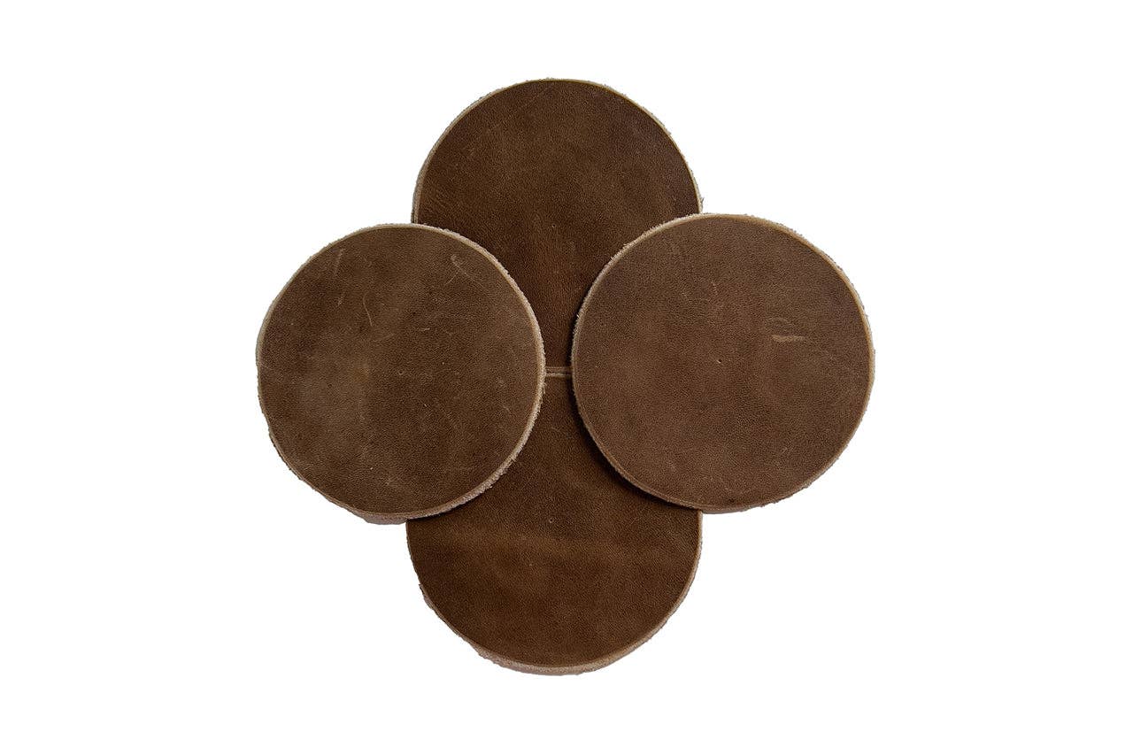 Lazarus Artisan Goods – wholesale Coasters – Leather Coaster Set |  4-pack | Home Decor | Artisan Made11