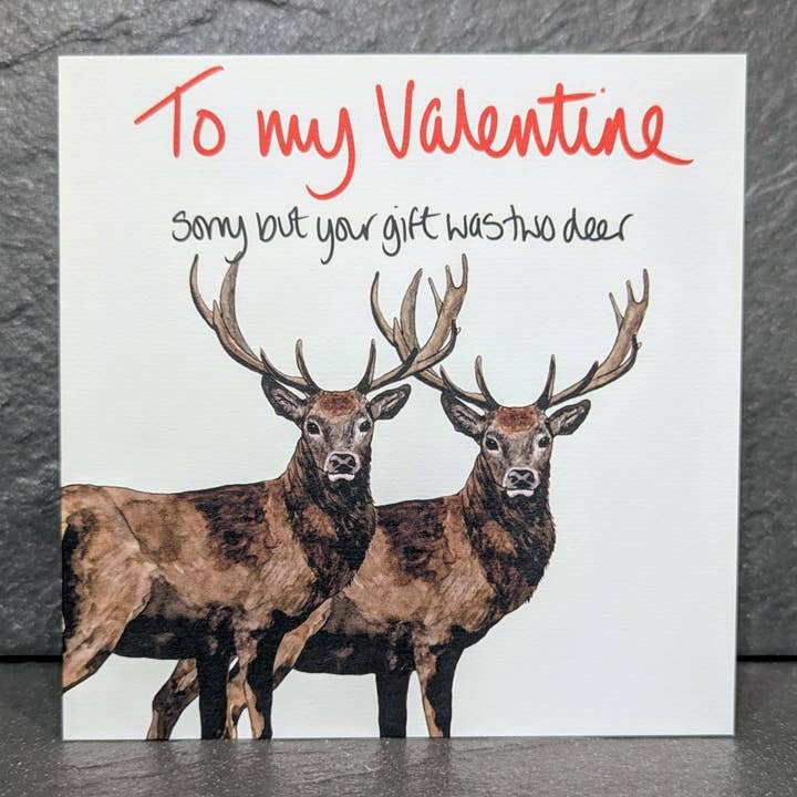 To my Valentine - Two Deer for wholesale by F and B Cards
