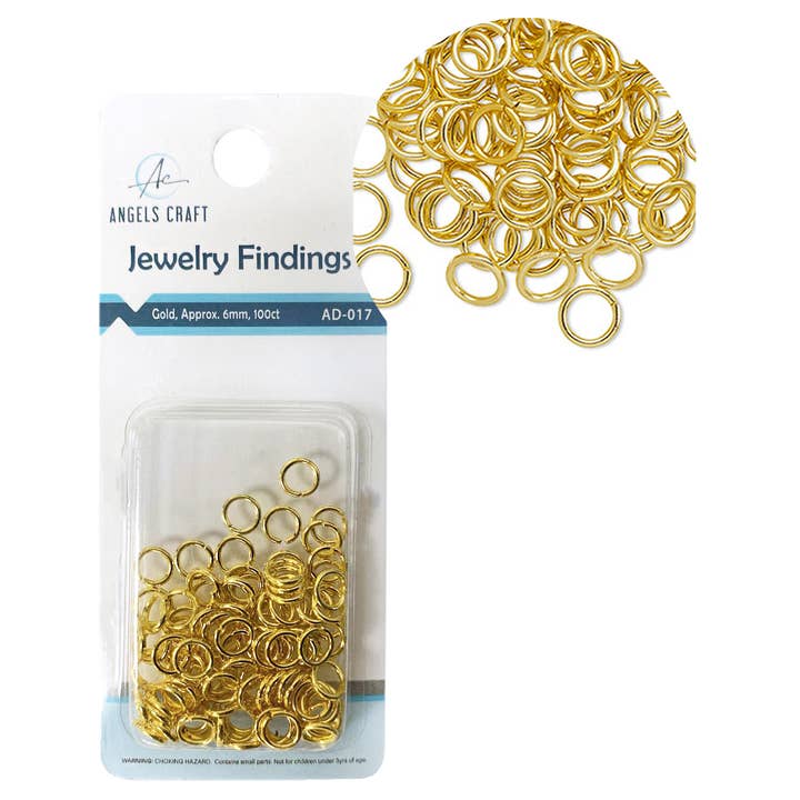 Angels Craft - Wholesale Craft Supplies - Alloy Jump Ring, 6mm 100-ct (2 colors available)