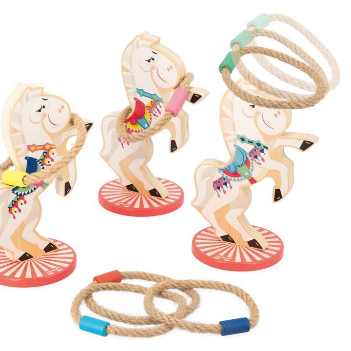 Appelpop | Horse Ring Toss Game | Carnival Games | Wood Toy for wholesale by Juratoys