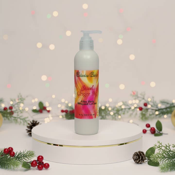Botanica Basics Handmade Soap - Wholesale Hand & Body Lotion - Sweet Ginger Fig Whipped Aloe Vera Lotion3
