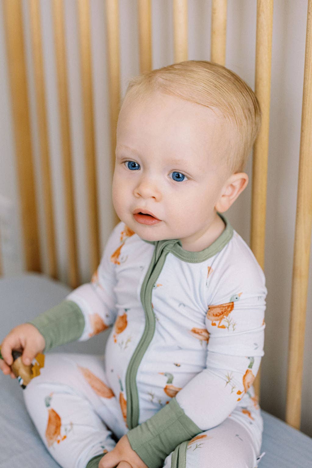 Tiny toes Baby Co - Wholesale Jumpsuit - Baby - Little Duckling Bamboo Zipper Romper2