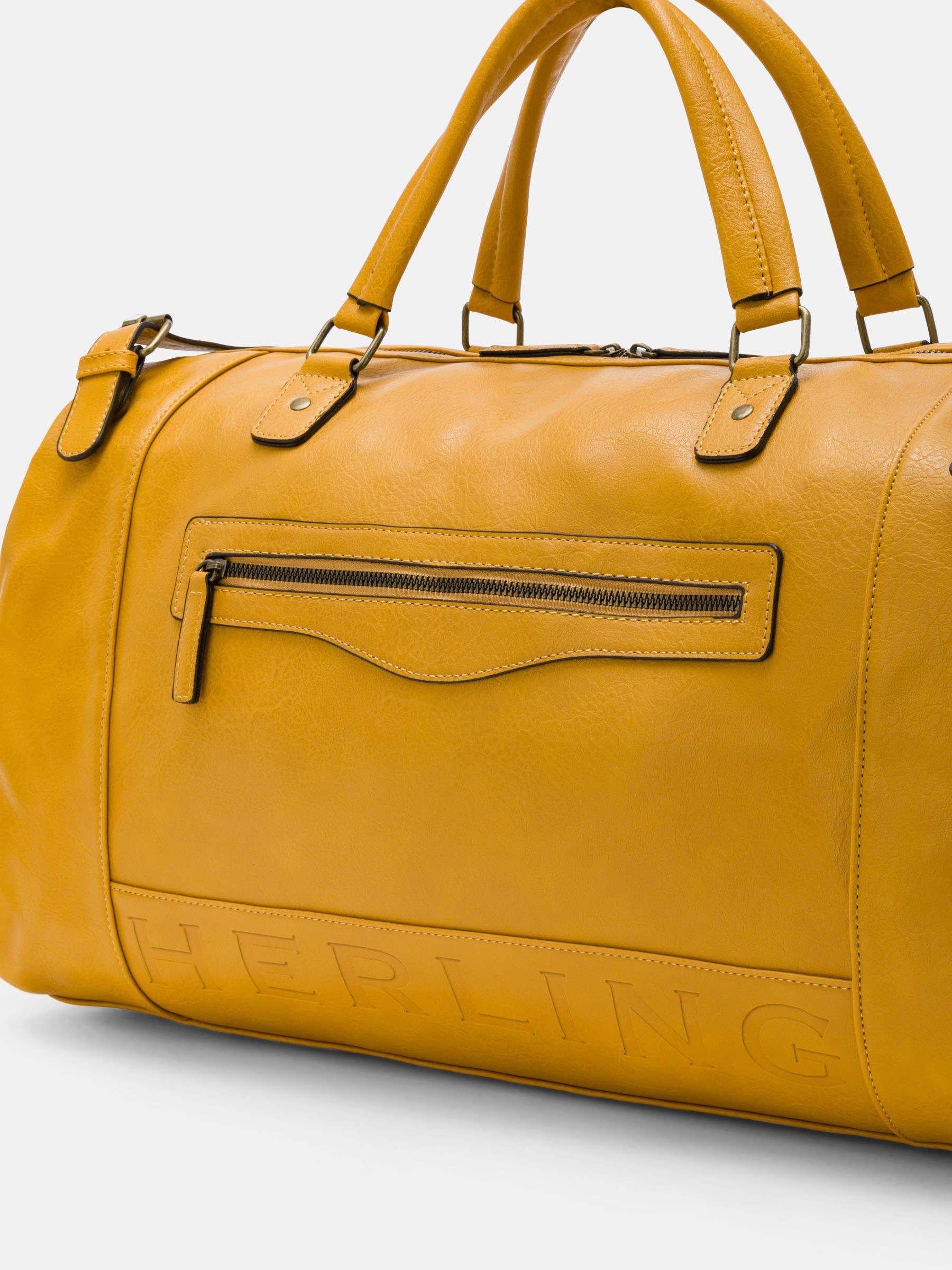 Herling – Saco de viagem - Unissexo por atacado – Herling - Bolsa de viagem vintage grande em couro PU30