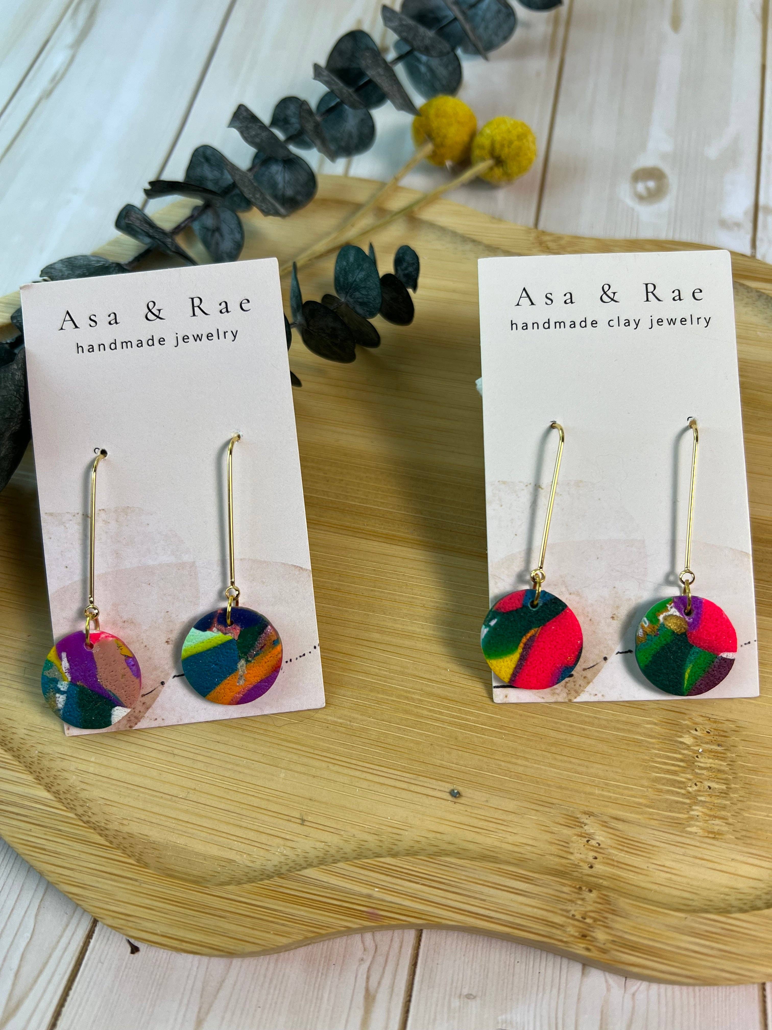 Asa&Rae - Wholesale Dangle Earrings - Circle Drop Dangle7